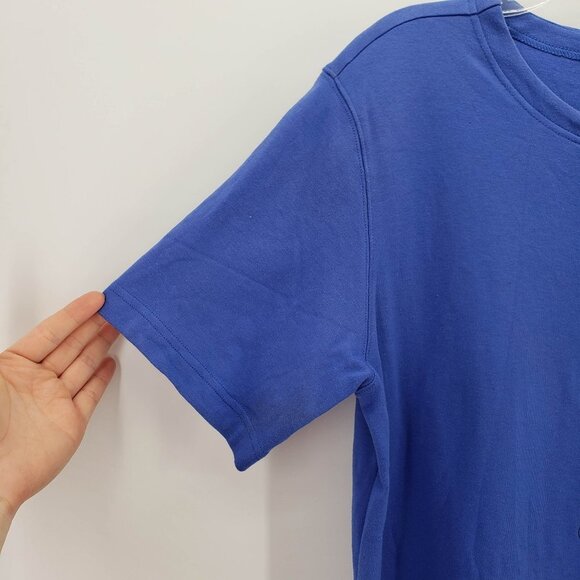 BECHAMEL Vacation Themed Embroidered Blue Cotton Button Down Top M - Picture 3 of 9